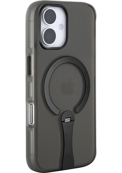 Apple iPhone 16 HBC-354 Kunlun Standlı Magsafe Kapak - Siyah