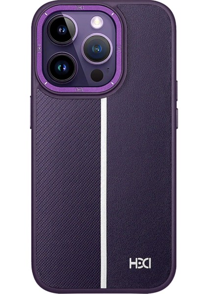 iPhone 13 Pro Kılıf HBC-155 Lizbon Kapak - Derin Mor