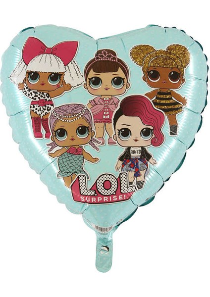 18 Lol Balon Mint Rengi Folyo Balon