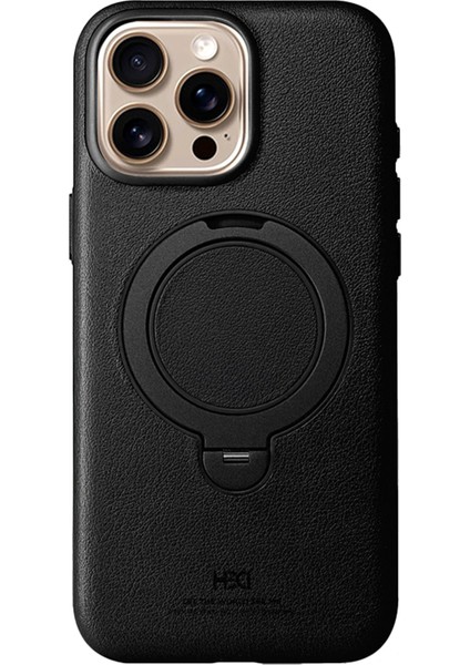 iPhone 14 Pro Max Vapor Deri Magsafe Standlı Kılıf - Siyah fiyatları