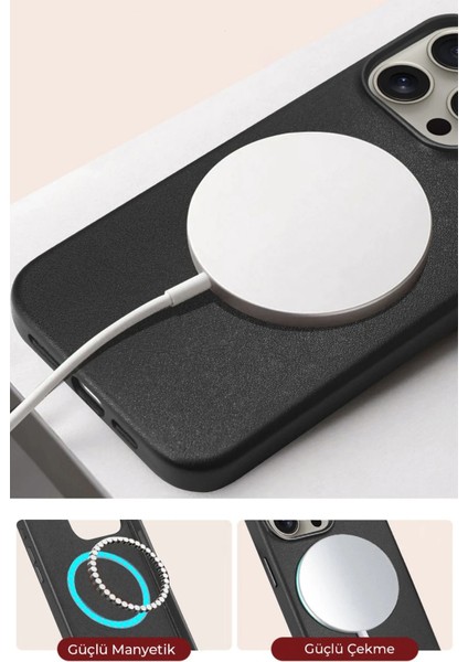 iPhone 15 Pro Max HBC-242 Dividing Magsafe Kapak - Titan Gri fiyatları