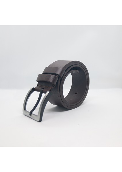 Erkek Hakiki Deri Kemer 4.5 cm Spor Model – Çelik Tokalı, Şık ve Dayanıklı Yerli Üretim