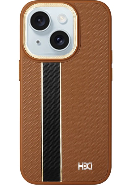 iPhone 15 Kılıf HBC-163 Times Kapak - Kahverengi indirimleri
