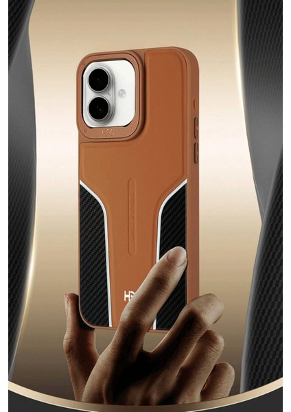 iPhone 16 HBC-264 Lambor Karbon Fiber Sport Kapak - Lacivert fiyatları