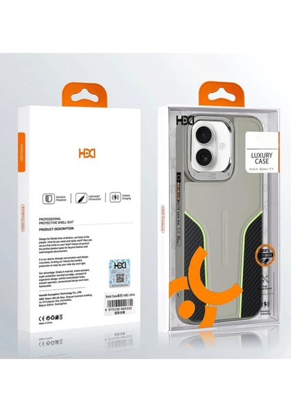 iPhone 16 HBC-264 Lambor Karbon Fiber Sport Kapak - Lacivert modelleri