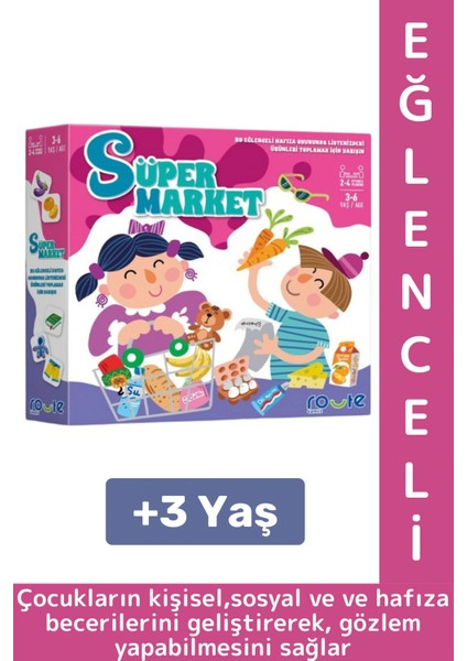 Eğlenceli Çocuk Hafıza Gözlem Kişisel Sosyal Beceri Geliştiren Okul Ev Aile Mutfak Oyun Süpermarket