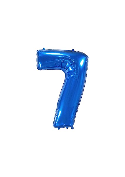Rakam Balon 7 Rakamı Mavi - 70CM