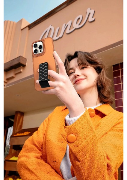 iPhone 15 Pro Max HBC-265 Madrid Magsafe Standlı Kapak - Natural Grey indirimleri