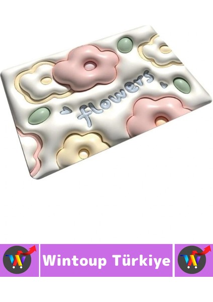 Dayanıklı Uzun Ömürlü Kaymaz Leke Tutmaz Ultra Su Nem Koku Emici Çok Şık 3D Banyo Paspası 40X60 cm fırsatları