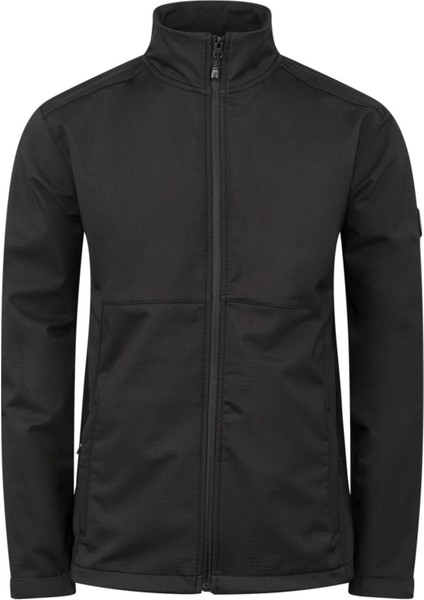 Samuel Erkek Softshell Kareli Ceket Siyah
