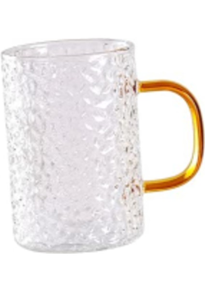 Vitray Desenli Gold Saplı Cam Isıya Dayanıklı Kupa - Bardak