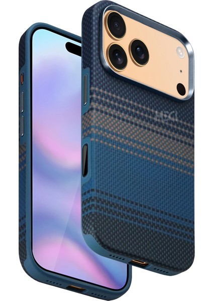 Apple iPhone 17 Pro HBC-377 Kevlar Slim Magsafe Kapak - Ay Doğumu