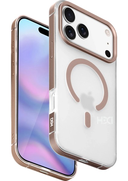 Apple iPhone 17 Pro Max HBC-394 Himalayas Magsafe Kapak - Çöl Titanyum