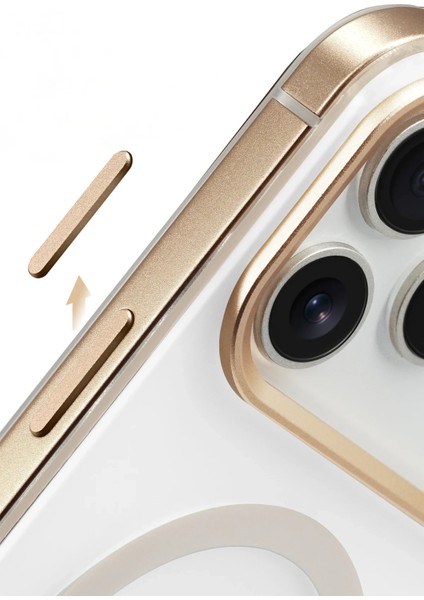 Apple iPhone 17 Pro Max HBC-394 Himalayas Magsafe Kapak - Çöl Titanyum indirimleri