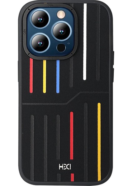 iPhone 15 Pro Max Kılıf HBC-221 Roma Kapak - Siyah