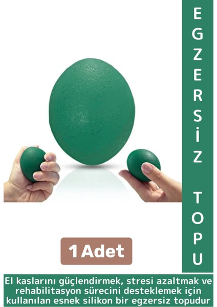 Ergonomik Stres Egzersiz Rehabilitasyon Fizyoterapi Esnek Silikon El Bilek Parmak Güçlendirme Topu