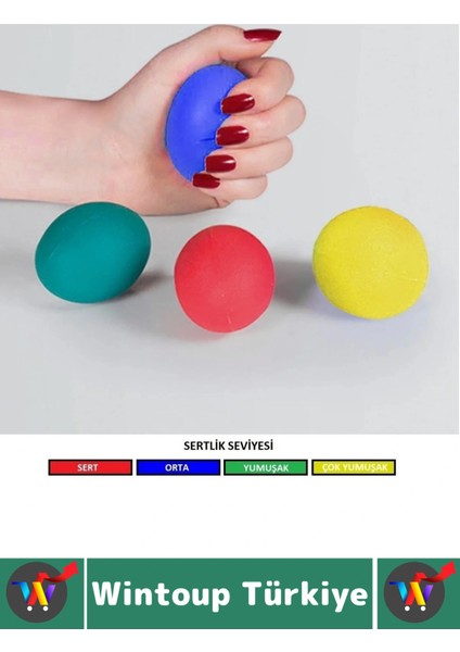 Ergonomik Stres Egzersiz Rehabilitasyon Fizyoterapi Esnek Silikon El Bilek Parmak Güçlendirme Topu modelleri