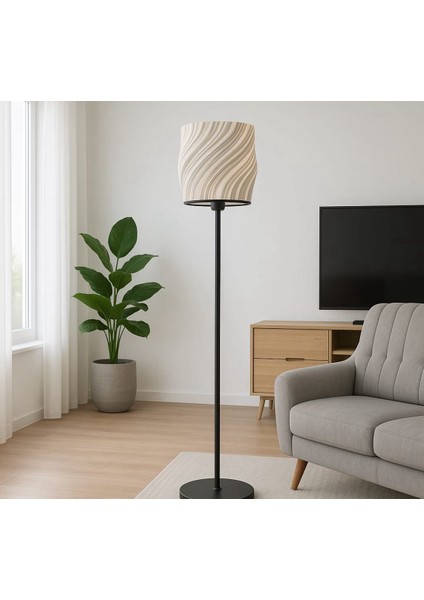 Luna Lambader Salon Oturma Odası Şık Modern (Şapka Kısmı Plastik)