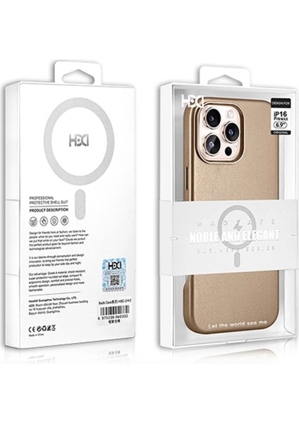 Apple iPhone 16 Pro Max HBC-242 Dividing Magsafe Kapak - Çöl Titanyum fırsatları