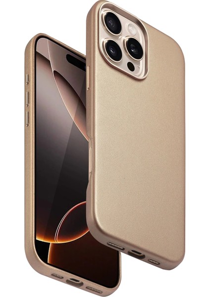 Apple iPhone 16 Pro Max HBC-242 Dividing Magsafe Kapak - Çöl Titanyum indirimleri