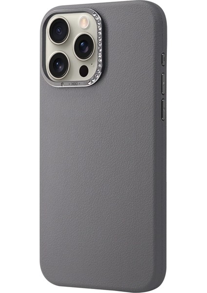 iPhone 15 Pro Max HBC-255 Viyana Kapak - Titan Gri