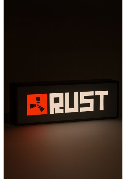 Rust Tasarımlı Gece Lambası Dekoratif Aydınlatma