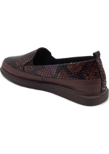Kahverengi Deri Loafer Kadın Ayakkabı fiyatları