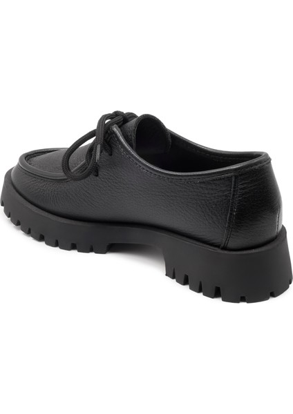 Siyah Deri Loafer Kadın Ayakkabı fiyatları