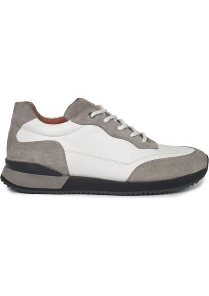 Beyaz Deri Sneakers Erkek Ayakkabı modelleri