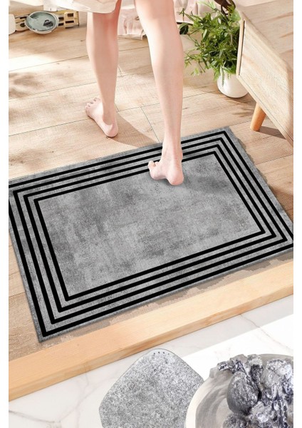 Yıkanabilir Kaymaz Tabanlı Banyo ve Lavabo Önü Paspası, Sarı