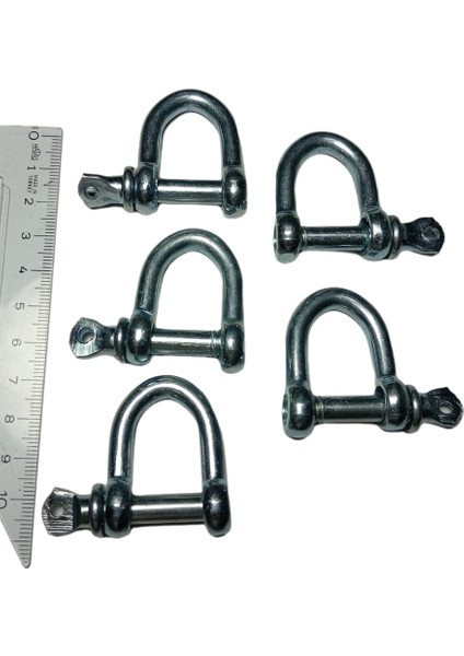 8 mm Galvanizli 5’li Vidalı Bağlantı Elemanı Zincir Kilidi D Halka Mapalar fiyatları