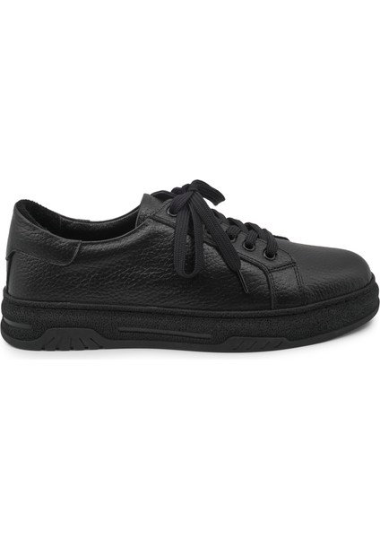 Siyah Deri Casual Kadın Ayakkabı modelleri