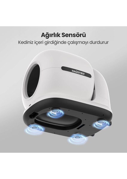 CB002 Kameralı Akıllı Otomatik Kedi Tuvaleti, App ile Uzaktan Kontrol, 72LT Hazne, 7lt Çöp Haznesi fiyatları