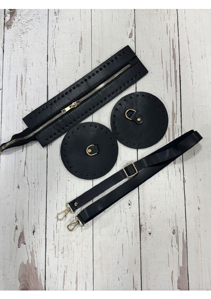 Silindir Fermuarlı Bavul Çanta Örgü Kiti 4 Parça