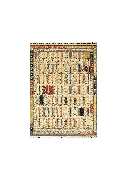 Paterona Figürlü Multi Yün Hav Iplik Pamuk Atkılı Makine Halısı