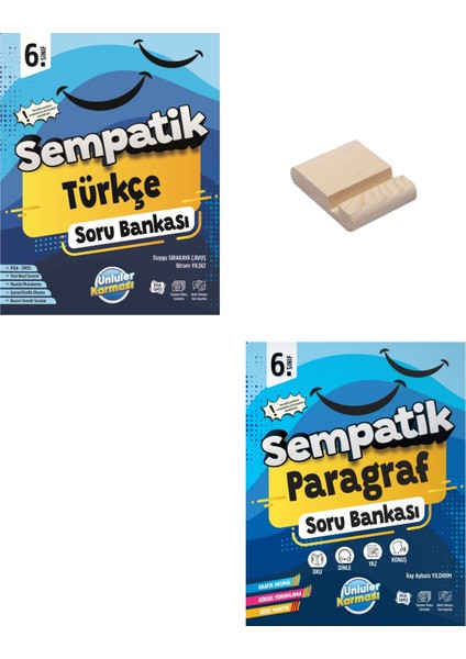 6. Sınıf Sempatik Türkçe ve Paragraf Soru Bankası + Telefon Standı