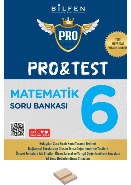 6. Sınıf Pro&test Matematik Soru Bankası + Telefon Standı