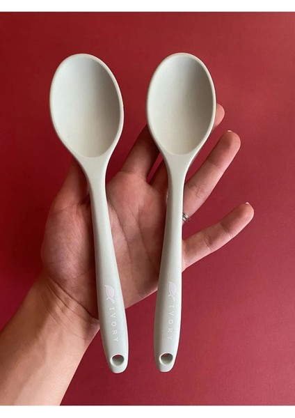 Silikon 20 cm 2'li Kaşık Seti