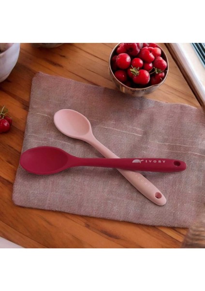 Silikon 20CM 2'li Koyu Pembe + Tozpembe L Kaşık fiyatları