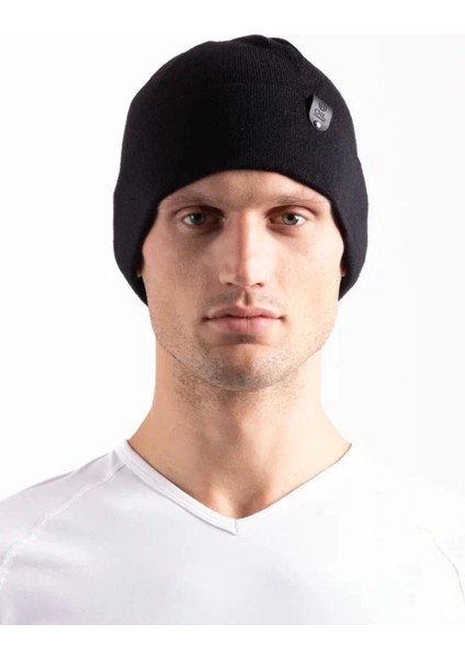 Oıl Company Buğz Unisex Siyah Polar Katmanlı Rüzgar Geçirmez Balıkçı Kayakçı Kışlık Bere