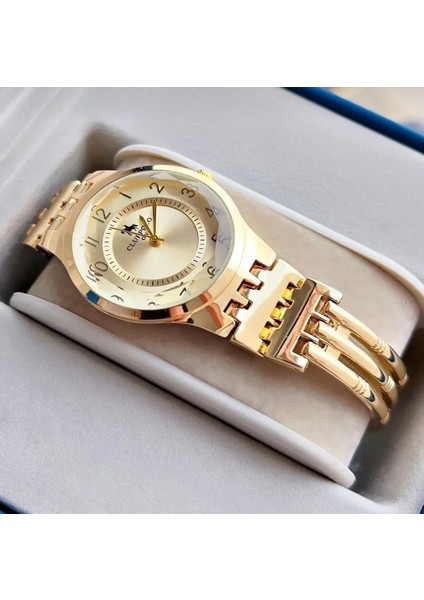 Modern Tiffany Kadın Çelik Kelepçe Desenli Kol Saati