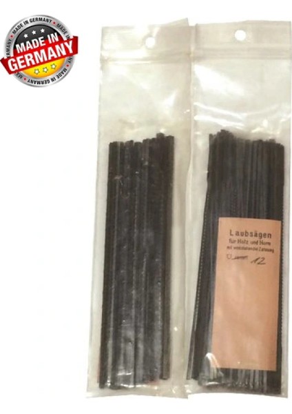 Laubsagen Yeşil Düz Ahşap Kıl Testere Ağzı No:7 - 144 Adet