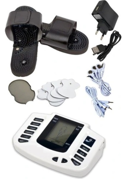 Tens Cihazı Masaj Aleti Terlikli Adaptörlü 8 Pedli Tens Aleti modelleri