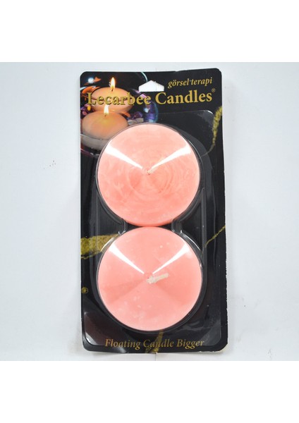 L-150-SO Yüzen Mum 3x6.5 Büyük Somon