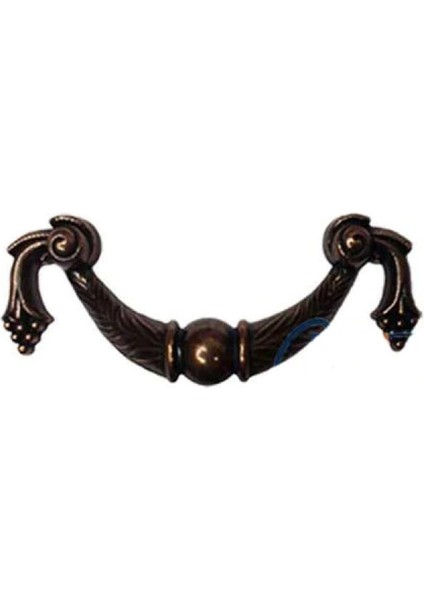 Dekoratif Zamak Üzümlü Kulp - 64MM, Eskitme, 100 Adet