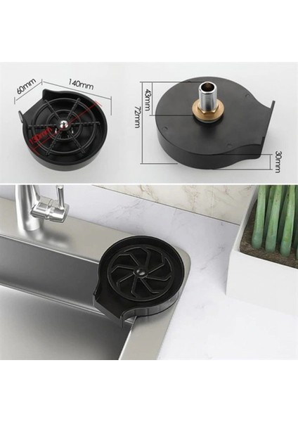 Yüksek Basınçlı Otomatik Bardak Yıkama Aparatı Mutfak Lavaboları Için Hızlı Kupa Durulayıcı (4887) fırsatları