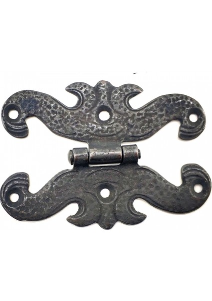 Antika Tarz Dekoratif Pirinç Kelebek Menteşe - 63X45 Mm, Oksit