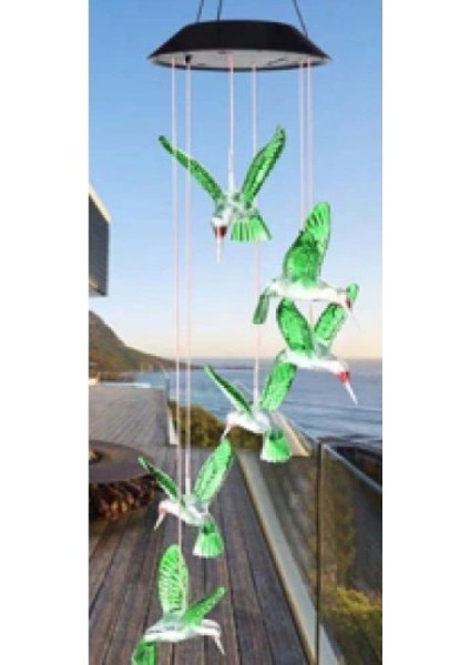 Solar LED Işıklı Kuşlu Bahçe Dekoru 6 Ledli,renkli Işık fırsatları