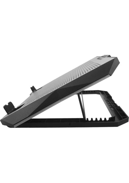 Givecool S608 8 Fan Rgb Laptop Soğutucu Standı 12-17' Inc Uyumlu Ayarlanabilir Yükseklik, Çift USB Port, Rgb Aydınlatma