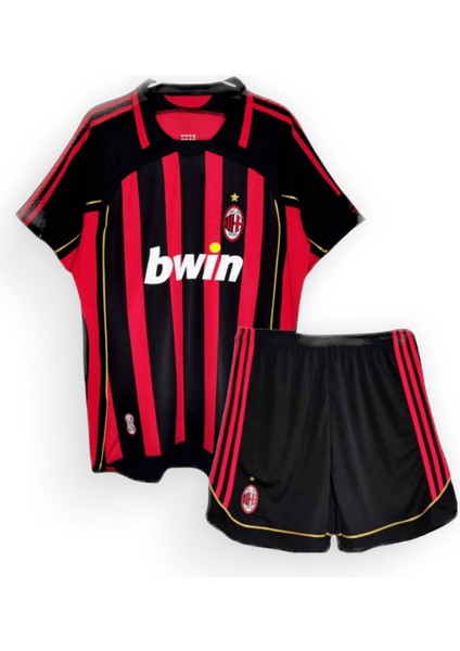 Milan Kaka 22 Numara 2007 Sezon Retro Futbol Çocuk Forması 2'li Set Forma + Short